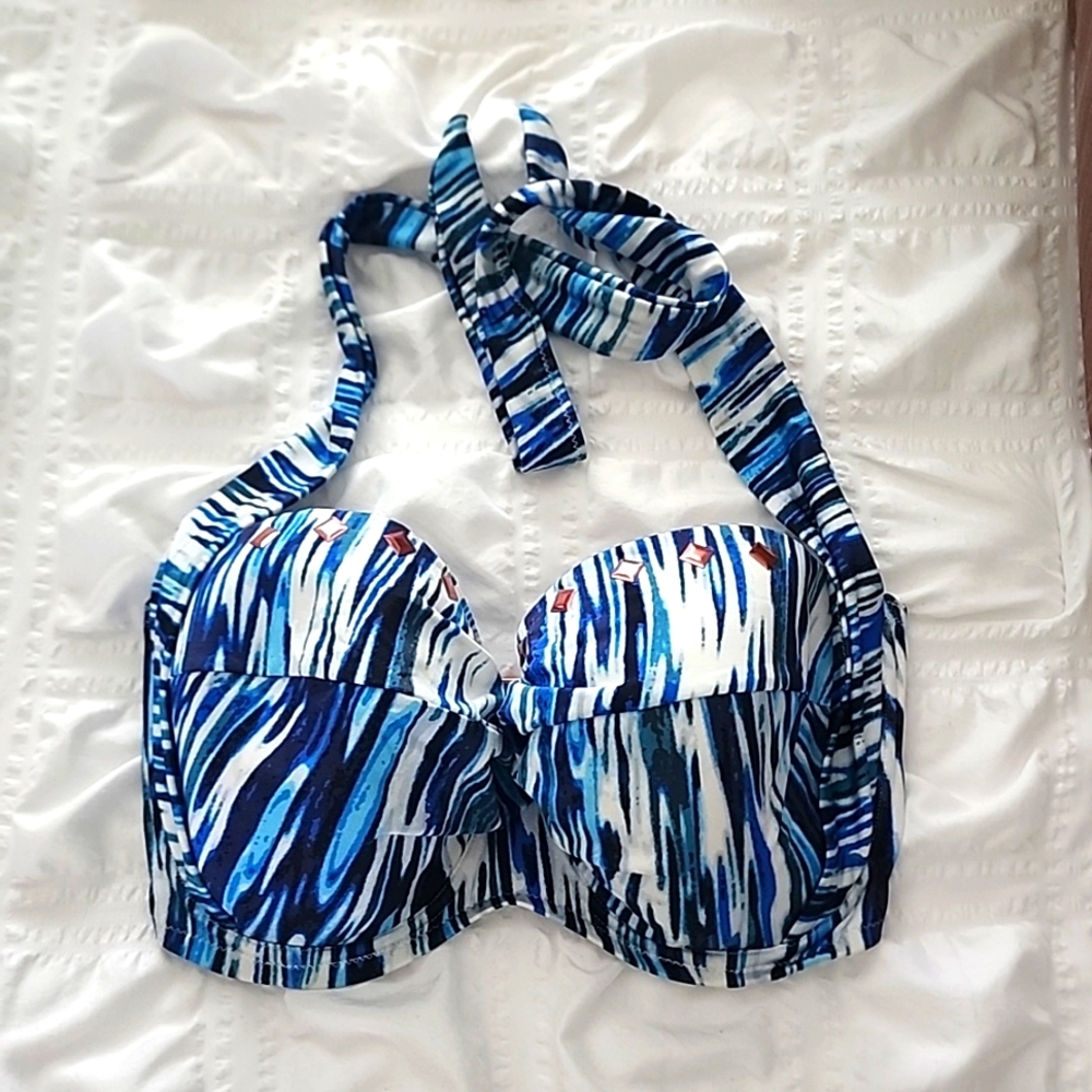 Pretty Blue Bikini Top 32G (UK)